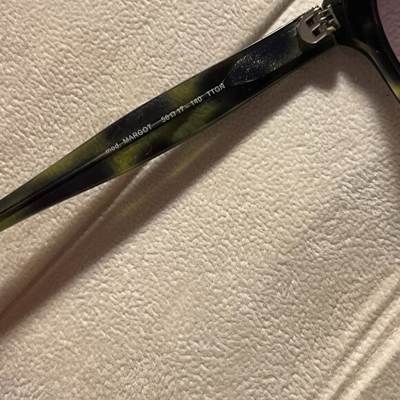 3.1 Phillip Lim MARGOT Green Tortoise Shell Sunglasses - Picture 2 of 9